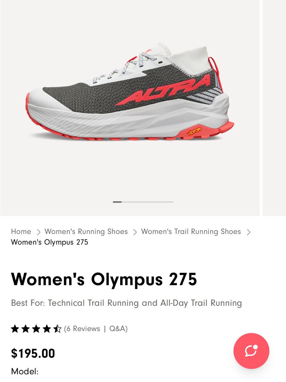 Altra Women's Olympus Trail Shoe 275